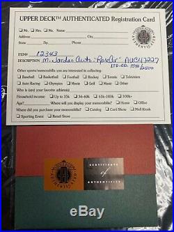 Michael Jordan Rare Air Limited Edition Auto Autograph Book /2500 Ud Certificate