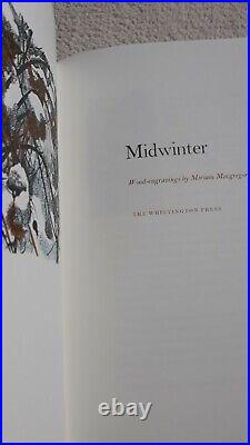 Midwinter book wood engraving miriam macgregor signed leather half binding Ltd