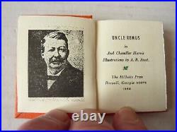 (Miniature Book) Limited edition. Uncle Remus by Joel Chandler Harris. 1984