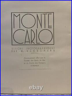 Monte Carlo Visions Photographique Par W. Venneman 1936 Self Published Rare Book