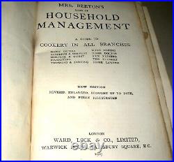 Mrs. Beeton's Household Management, New Edition, Hardback, 1907, Ward Lock Co