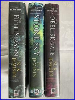 N. K. Jemisin THE BROKEN EARTH TRILOGY Numbered, Signed, 3 Book HB Set As New