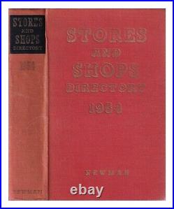 NEWMAN BOOKS LTD. Stores and shops directory 1954 Hardcover