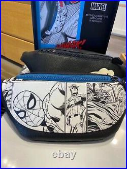 NWT Coach x Marvel Warren Belt Bag With Comic Book Print