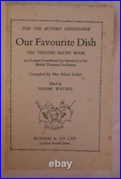 Naomi Walters Our Favourite Dish 1952 1st edition hardback