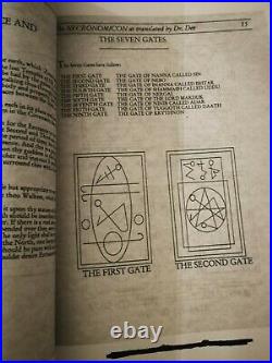 Necronomicon original book john dee occult dark rare grimoire dead evil satanic