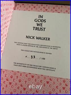 Nick Walker In God We Trust Limited Edition Print signed and art book catalogue Nick Walker In God We Trust Limited Edition Print signed and art book catalogue