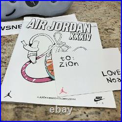 NikeAir Jordan XXXIV 34 Zion Williamson PE Coloring Book Noah DA1897-100 Mens 11