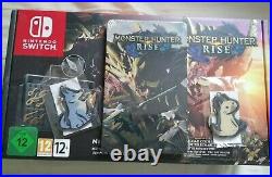 Nintendo Switch Monster Hunter Rise Limited Edition Console with keyring & book