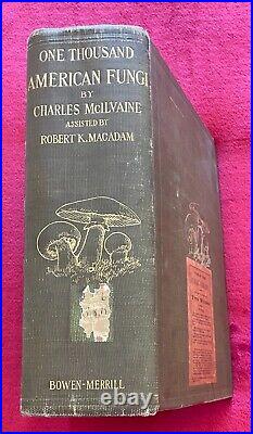 ONE THOUSAND AMERICAN FUNGI by CHARLES McILWAINE Ltd Ed AUTHOR SIGNED C 1900