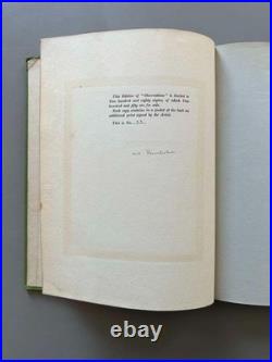 Observations' First Edition Book 1926 by Max Beerbohm Signed Observations' First Edition Book 1926 by Max Beerbohm Signed