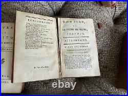 Oeuvres de Moliere, Nouvelle Edition. Set of 7 Small Leather-Bound Books 1784