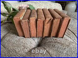 Oeuvres de Moliere, Nouvelle Edition. Set of 7 Small Leather-Bound Books 1784