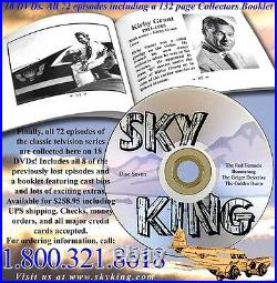 Official Sky King DVD Box Set All 72 TV Episodes + Book + Aviation History Bonus