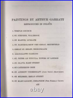 Old London Churches by Canon Benham Antique Leather Book Architecture England