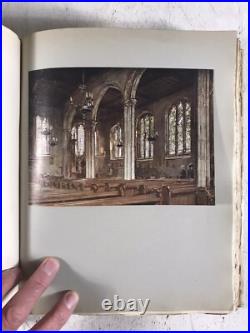 Old London Churches by Canon Benham Antique Leather Book Architecture England