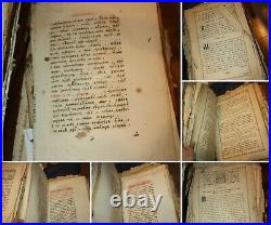 Old church book Antique Church Book. Old Books for restoration / decoration /N14