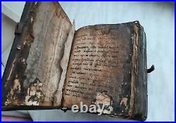 Old church book MANUSCRIPT book PSALTER / RARE BOOK