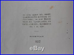 Original 1930 First FIFA Soccer World Cup book Ltd Ed Nbr 907 PLEASE LOOK & READ
