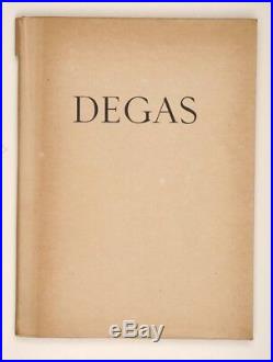 Original Vintage Limited Edition Lithographs Book E. Degas Les Monotypes 1948