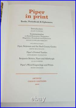 PIPER IN PRINT BOOKS, PERIODICALS & EPHEMERA Powers, Alan & Fowler-Wright