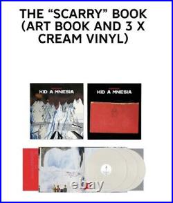 PRESALE Radiohead Kid A Mnesia CREAM 3 x Vinyl LP Record + Scarry Book Rare