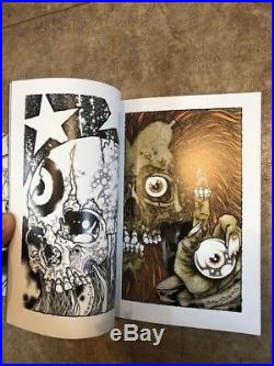 PUSHEAD art book, signed, with 1 card