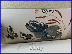 Paintings of Wu Ch'ang Shou & Ch'i Pai Shih RARE Chinese Art Book 1969 Silk Covr