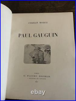 Paul Gauguin By Charles Morice 1919 Limited Edition /60 Fine Binding French Book