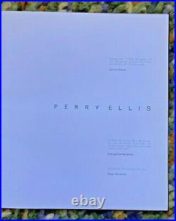 Perry Ellis Limited Edition Book Published for the FIT Retrospective VERY RARE