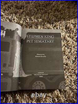 Pet Sematary Stephen King Folio Society Hardback Book 1st Printing VGC