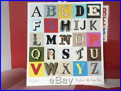 Peter Blake Signed Alphabets Print and Book limited edition of 100