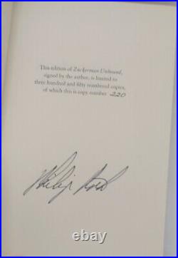 Phillip Roth Zuckerman Unbound Signed Limited Edition Book /350