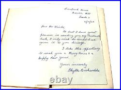 Physiotherapy Prescriptions P Bickerdike Medical Book & Signed Letter Rare Book