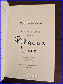 Pittacus Lore I am Number Four 1-7 signed Limited Editions Lorien Legacies +