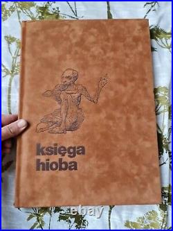 Polish Book Ksiega Hioba 1981 Rare Limited Edition Stunning Book with Art