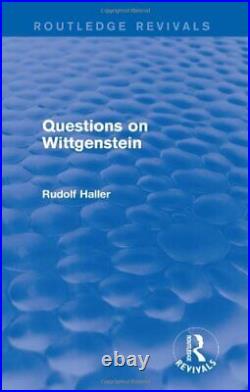 Questions on Wittgenstein (Routledge Revivals), Haller 9781138025202 New