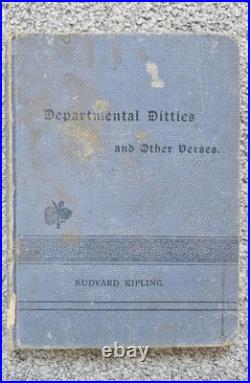 RARE Books Rudyard Kipling Old Collectibles Departmental Ditties & others