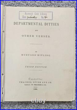 RARE Books Rudyard Kipling Old Collectibles Departmental Ditties & others