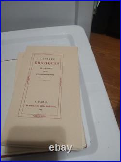 RARE French Erotic Poetry Badinages Priapiques Antique Limited Edition Book