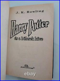 RARE Harry Potter and the Philosophers Stone Hungarian Translated 1st edition