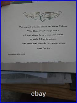 RARE LIMITED EDITION(642 of 900) Dickens The Holy Tree HC With Sleeve Like New