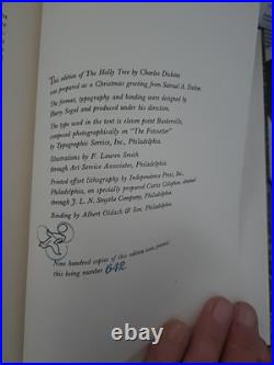 RARE LIMITED EDITION(642 of 900) Dickens The Holy Tree HC With Sleeve Like New