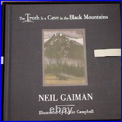 RARE Sign Ltd Ed Neil Gaiman Truth is a Cave in the Black Mountains 230/250