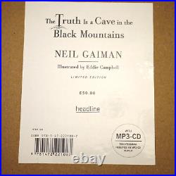 RARE Sign Ltd Ed Neil Gaiman Truth is a Cave in the Black Mountains 230/250