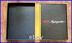 RS Spyder. Limited edition number 182 of 999. Signed by all the drivers. In case