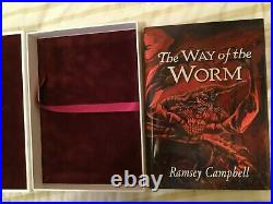 Ramsey Campbell The Way of the Worm SIGNED Lettered of 26 Traycased Ltd 1st