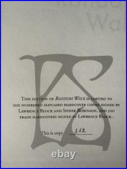 Random Walk Lawrence Block Signed Ltd 112/200 Slipcased Hc Ps Publishing 2008