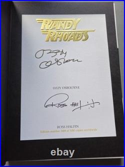 Randy Rhoads book signed by Ozzy Osborne & Ross Halfin limited edition by rufus