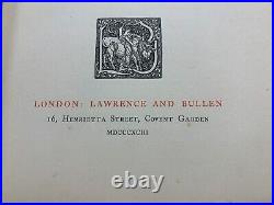 Rare 1893 G Boccaccio The Decameron Limited Edition Vols 1 & 2 Books (ev5)